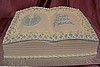 Bible Blue Latis Cake